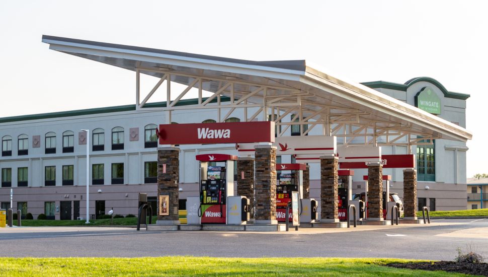 Wawa gas station.
