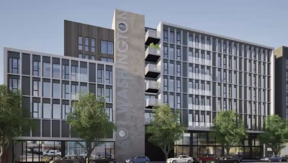 A rendering of the new development project.