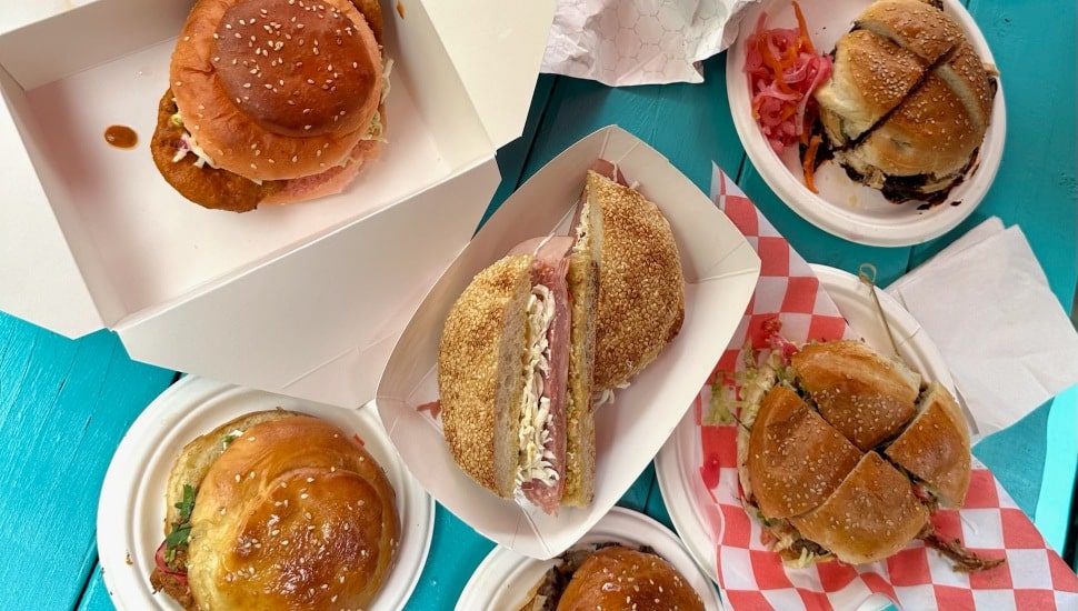 An assortment of cemitas.