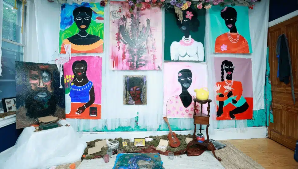 The Intermission workshop at the Colored Girls Museum.