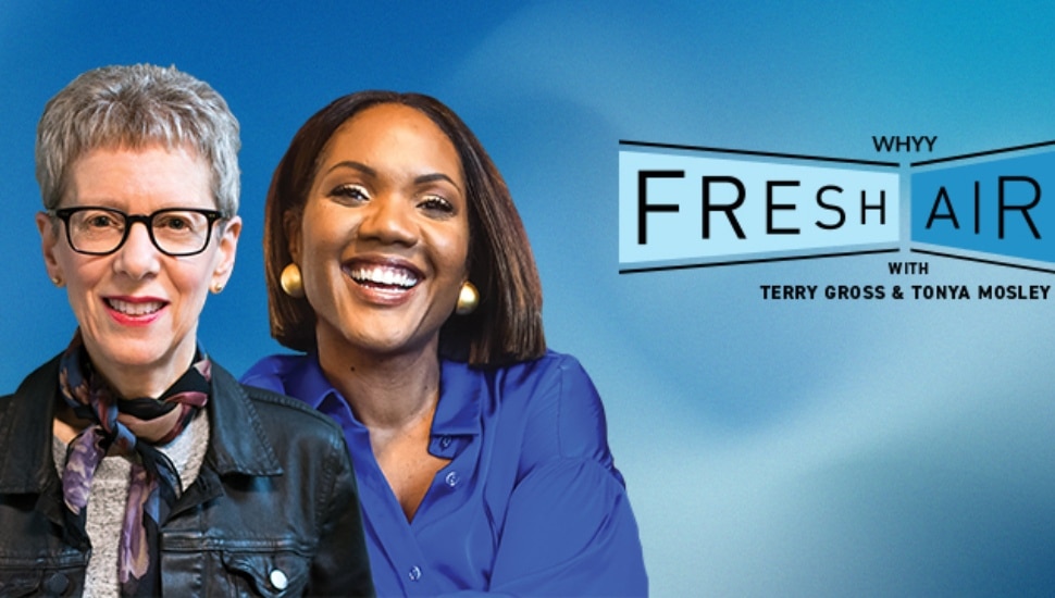 Fresh Air graphic with co-hosts Terry Gross and Tanya Mosley.