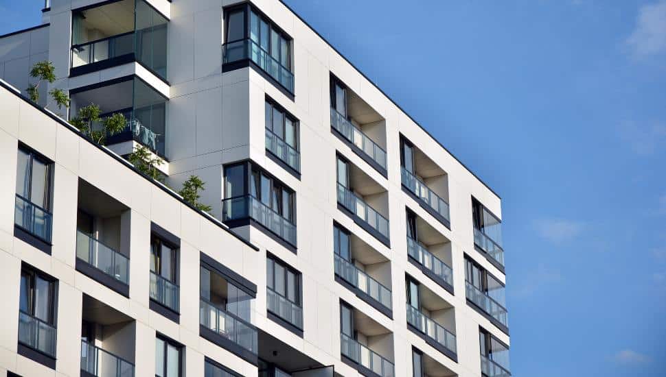 High rise luxury apartments.