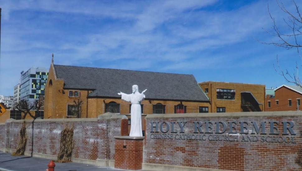 Holy Redeemer Chinese Catholic Church and School exterior.