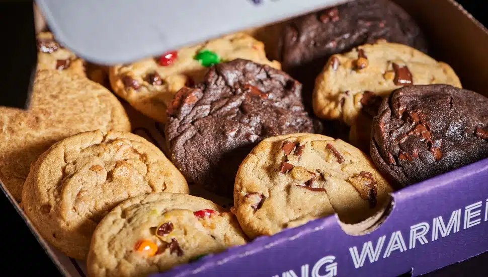 A box of Insomnia Cookes.