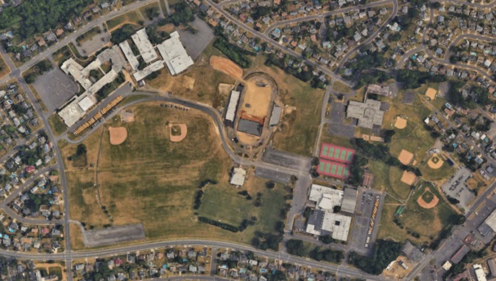 Pennsbury High School aerial map.