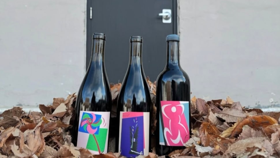 Three wine bottles from Pray Tell.