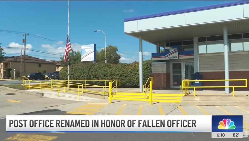 Newly-renamed Sargeant Christopher Fitzgerald Post Office in Bustleton.