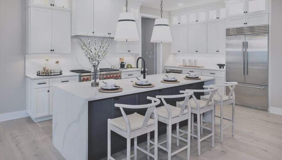 Toll Brothers kitchen model.