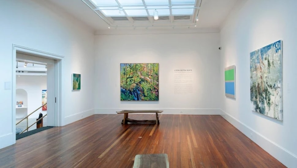 Inside a Woodmere Art Museum exhibit.