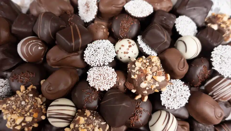 Assorted chocolates from Lore's Chocolates.