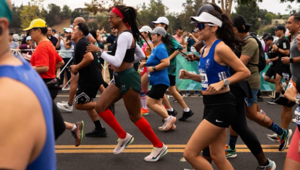 Participants race in Bimbo Bakeries' Bimbo Global Race.