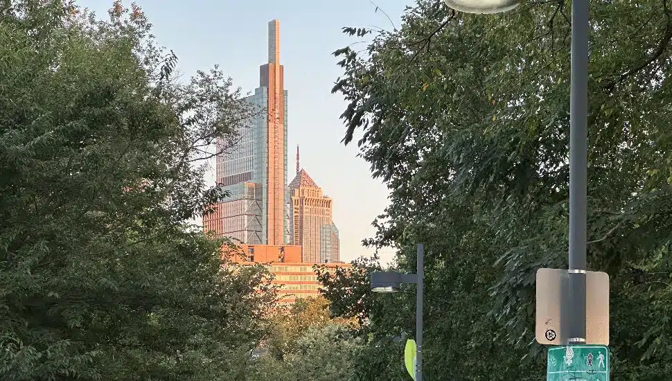 Center City at Dusk from the SRT