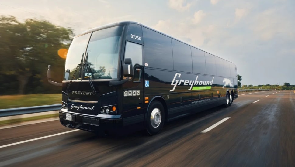 Greyhound bus riding.