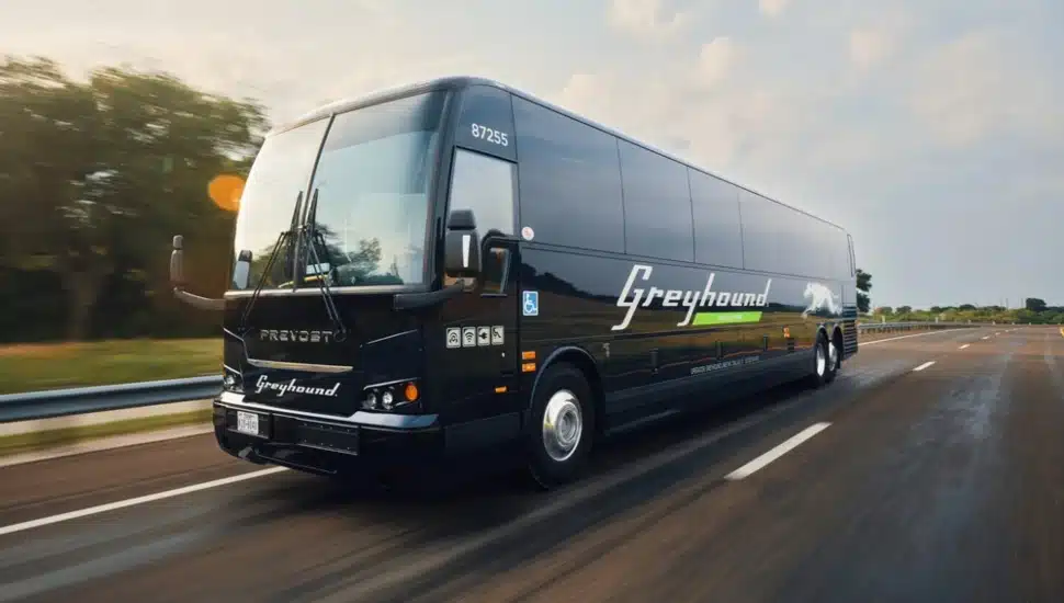 Greyhound bus riding.