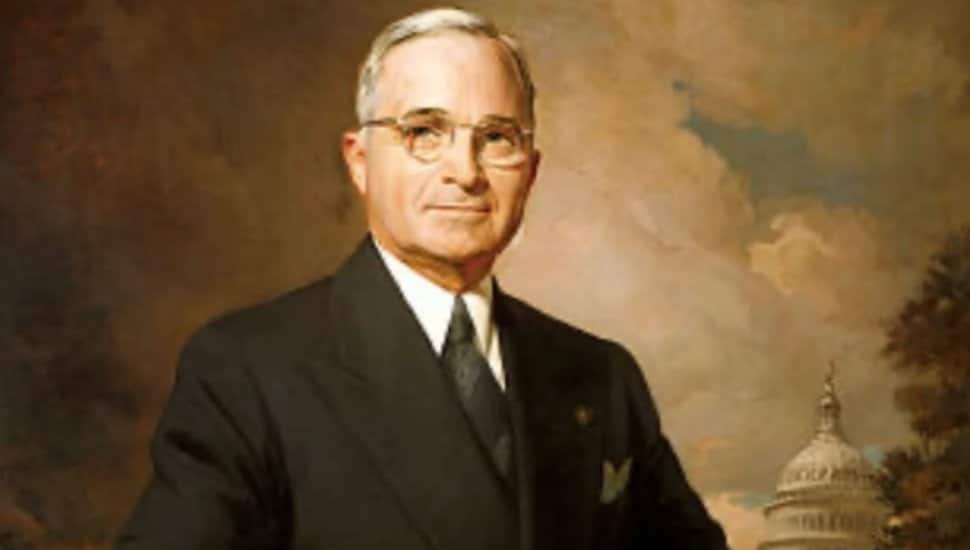 A portrait of Harry Truman.