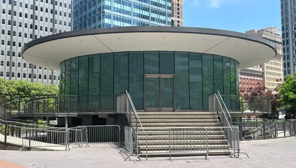 Love Park Welcome Center exterior.