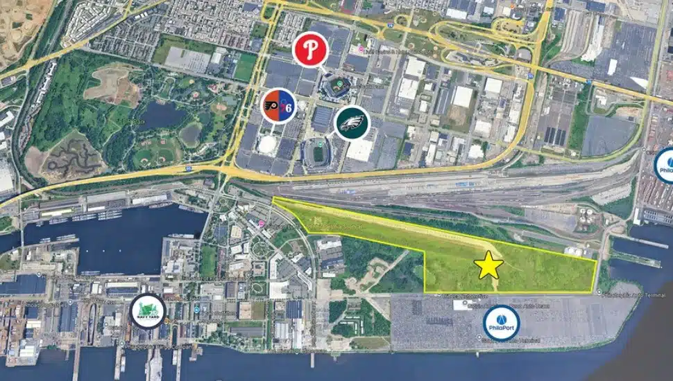 Mustin Yard, highlighted in yellow.