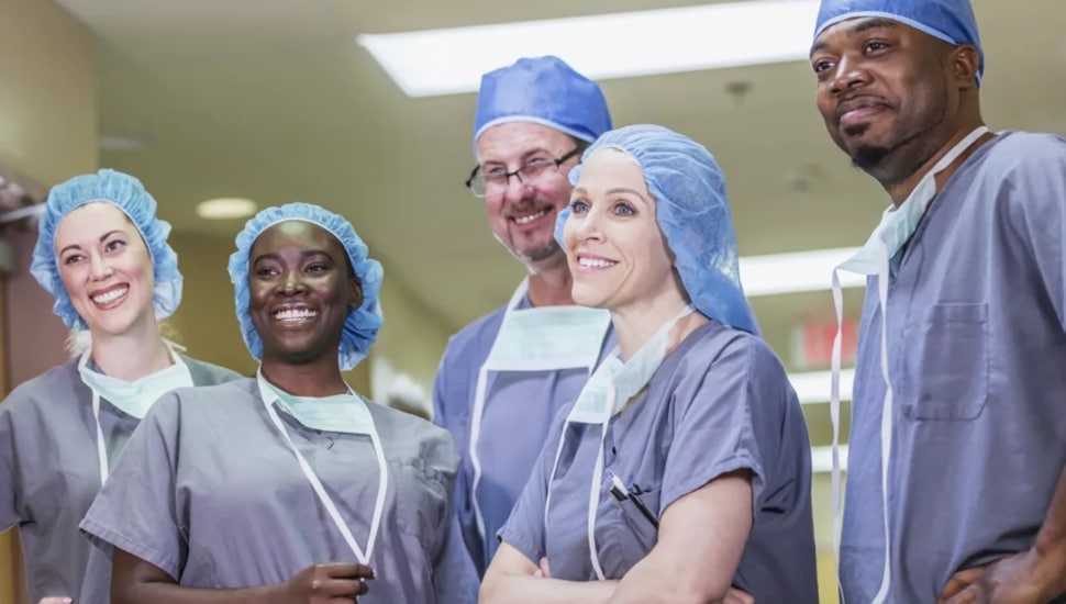 Prospect Medical workers.