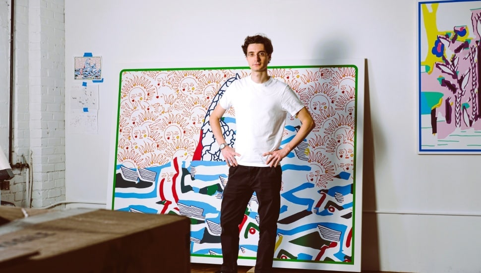 Stass Shpanin in his studio.
