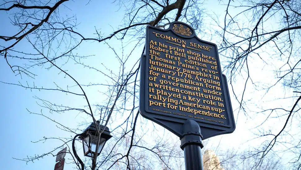 Common Sense Historical Marker.