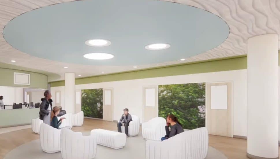 A rendering of the proposed Emergency Behavioral Health Crisis Center.