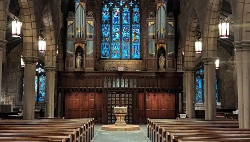 Inside Saint Mark's Church in Philadelphia.