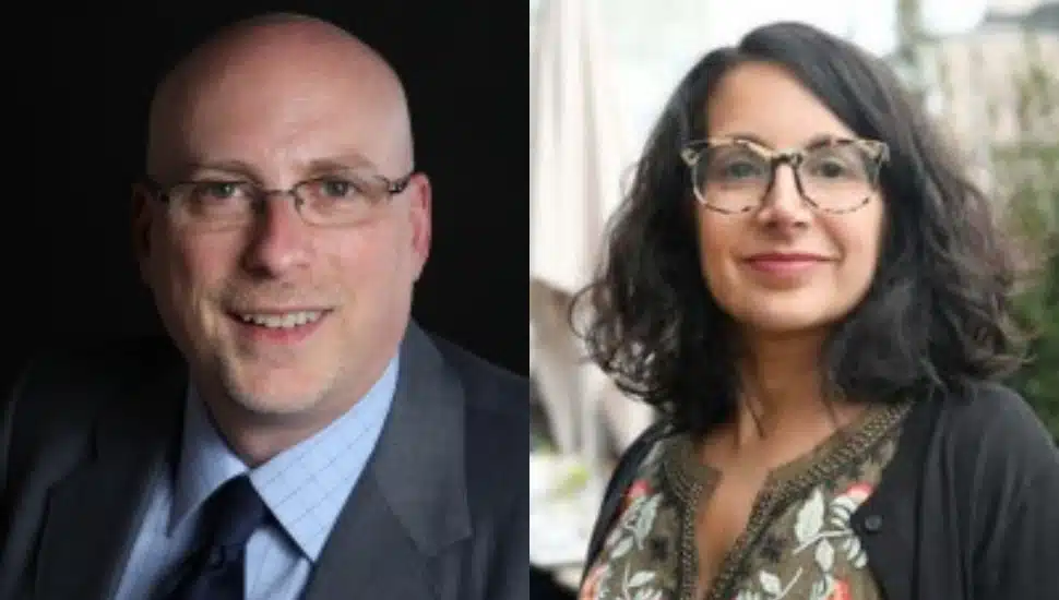 Larry Platt (left) and Roxanne Patel Shepelavy (right).