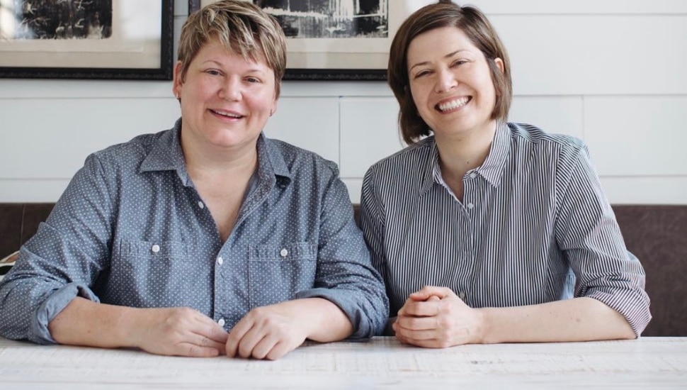 Marcie Turney and Valerie Safran.