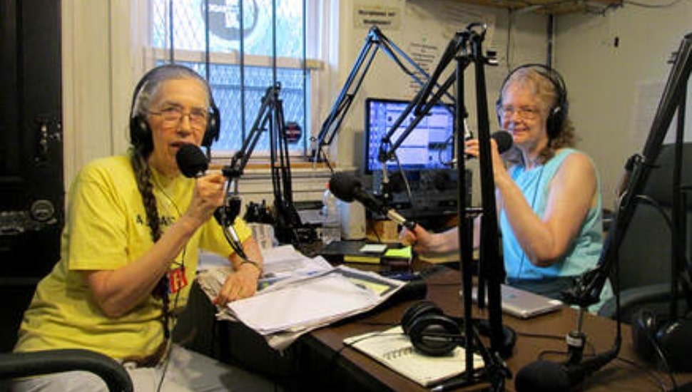 Planet Philadelphia co-hosts in the studio.