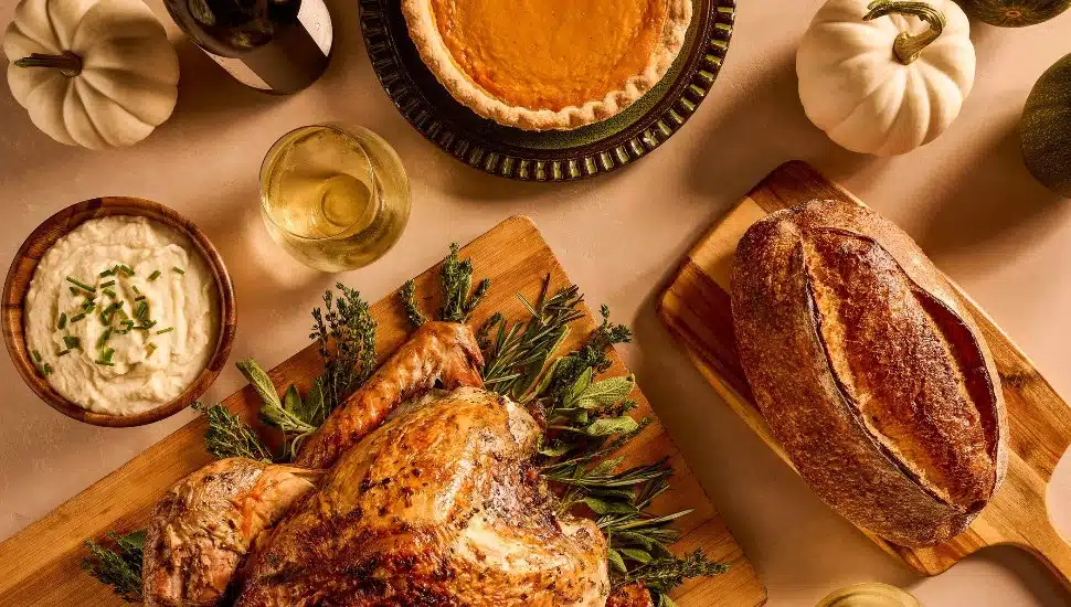 Aqimero Thanksgiving spread