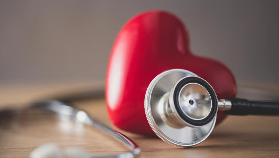 A heart and a stethoscope.