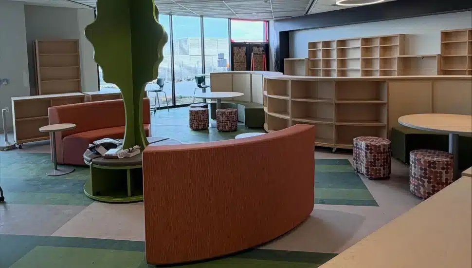 Inside a room in AMY at James Martin school.