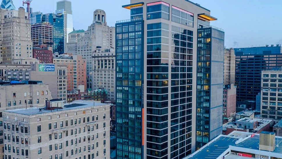 Philadelphia apartments skyline.