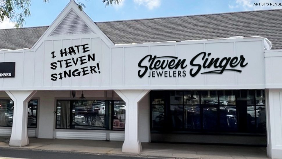 Rendering of Steven Singer Jewelers' Newtown location.