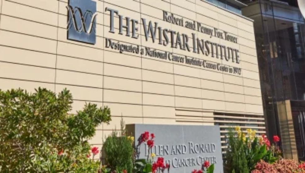 Exterior of Robert and Penny Fox Tower at The Wistar Institute.