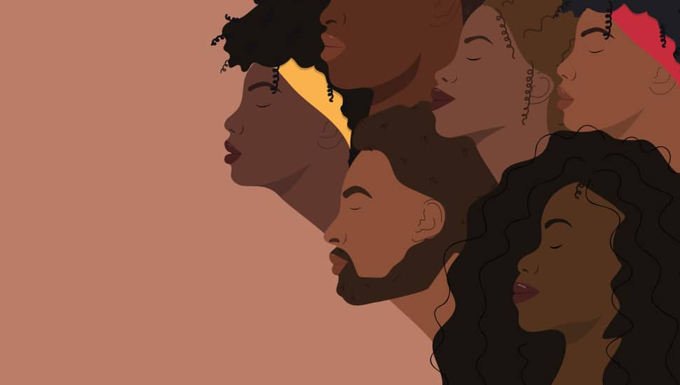 A portrait of Black people.