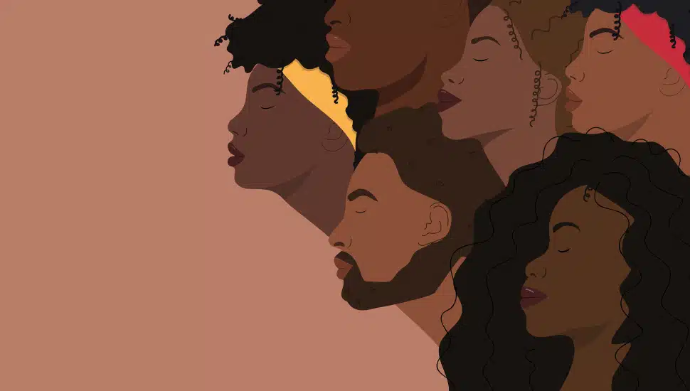 A portrait of Black people.
