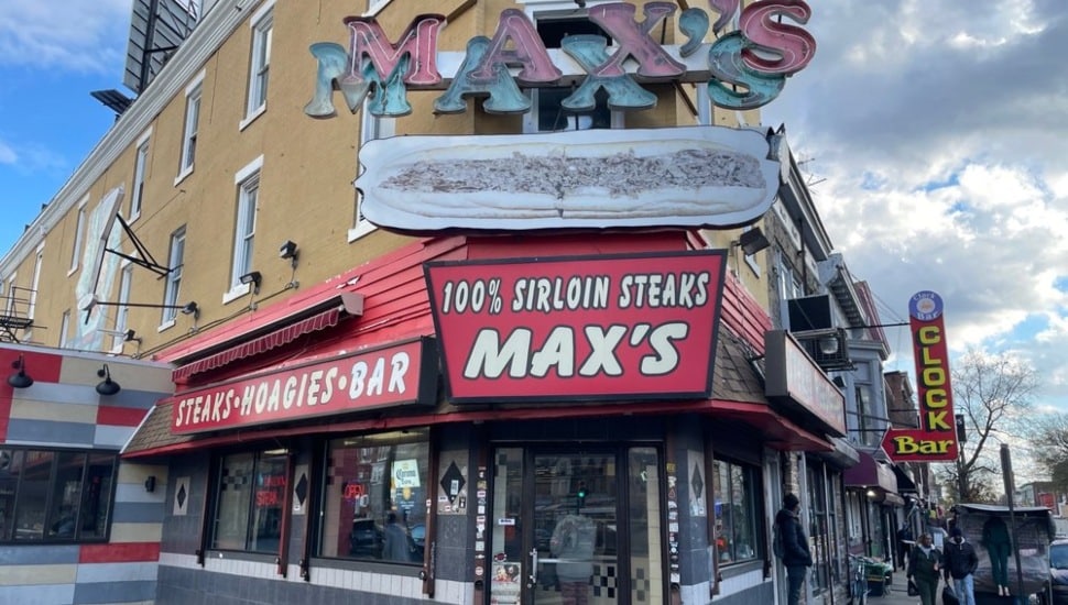 Max's Steaks entrance.