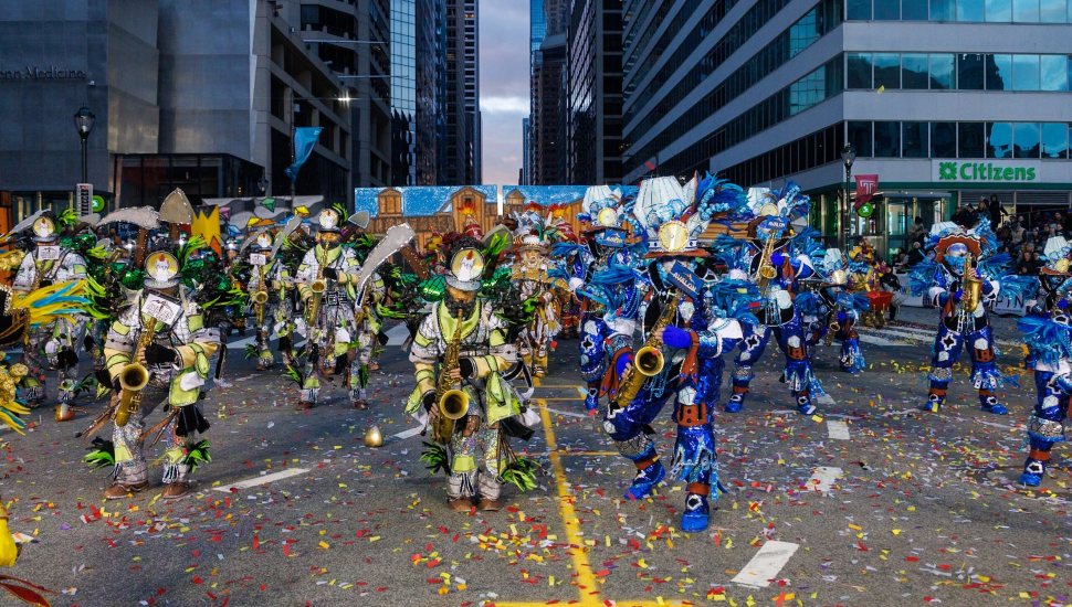 Mummers Parade performers.