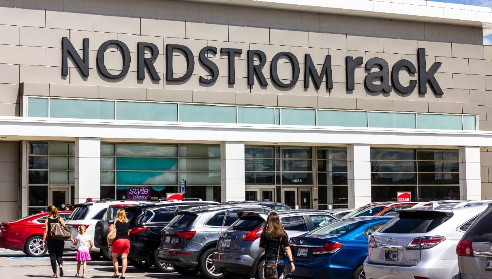 Nordstrom Rack in a Strip Mall.
