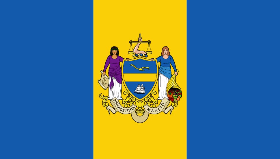Philadelphia's official city flag.
