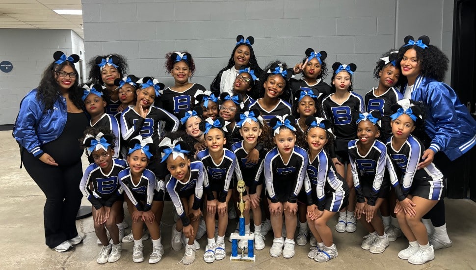 Smedley Elementary's all-girls cheer team.