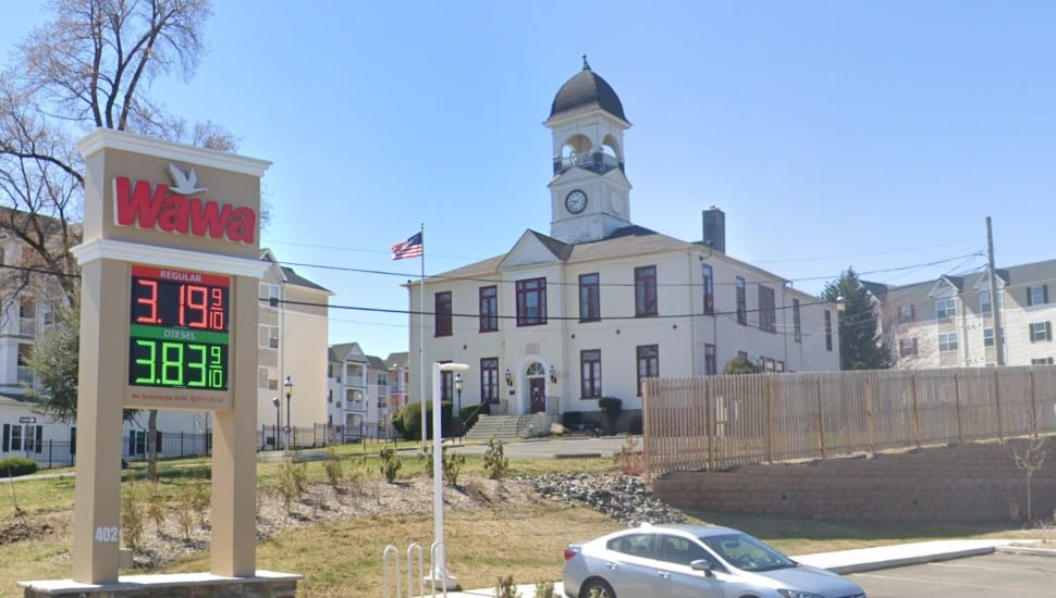 The Wawa in Hatboro sits next to the Borough of Hatboro government office.