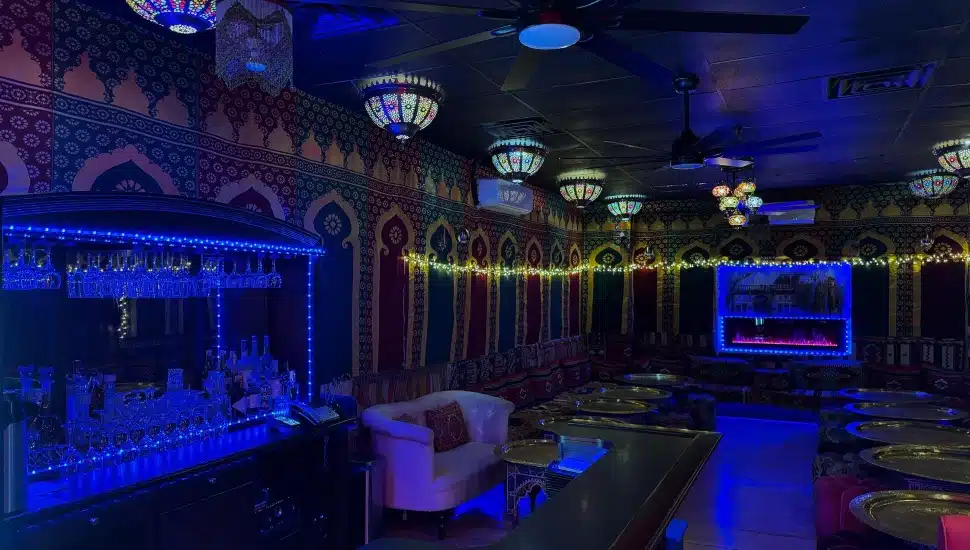 Inside Casablanca Mediterranean Grill.