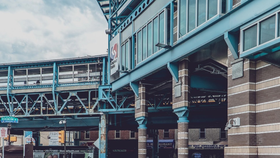 The El in Kensington.
