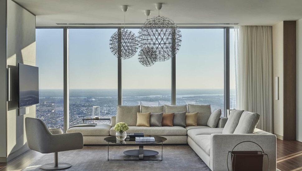 Presidential Suite of the Four Seasons Hotel Philadelphia.
