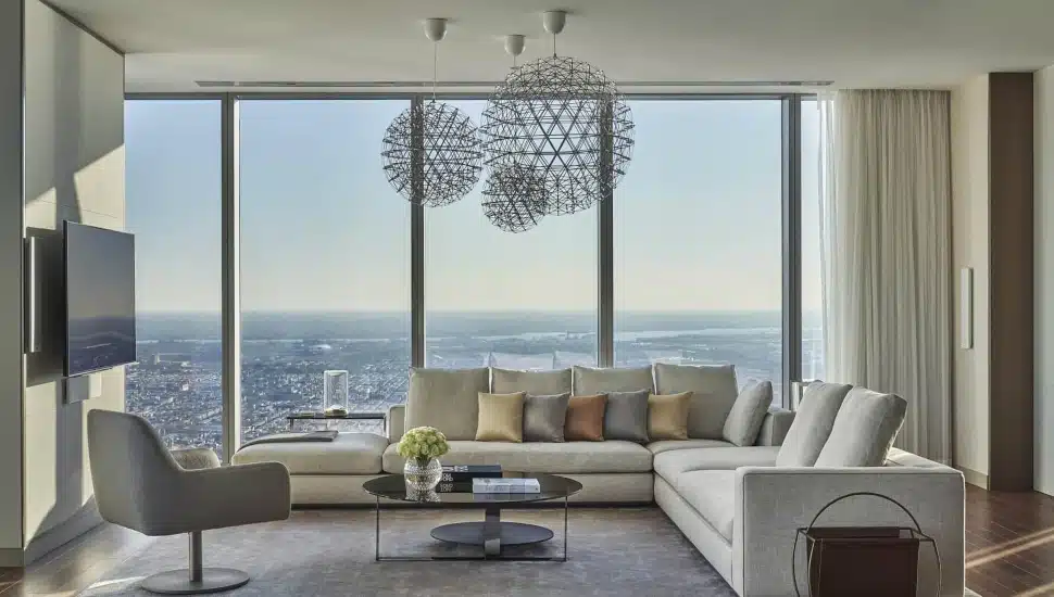 Presidential Suite of the Four Seasons Hotel Philadelphia.