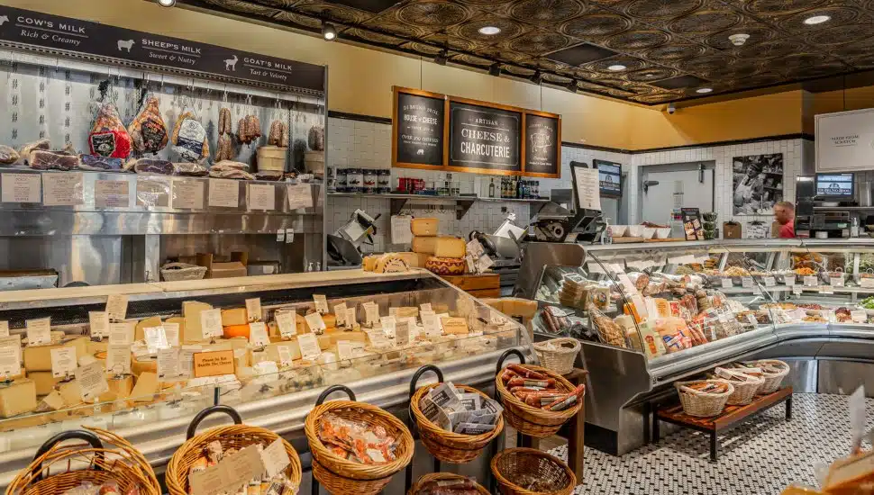 Inside Di Bruno Bros. Center City location.