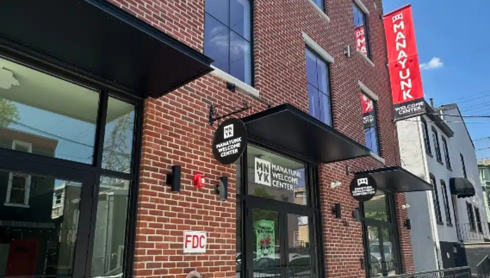 Exterior of the Manayunk Welcome Center.