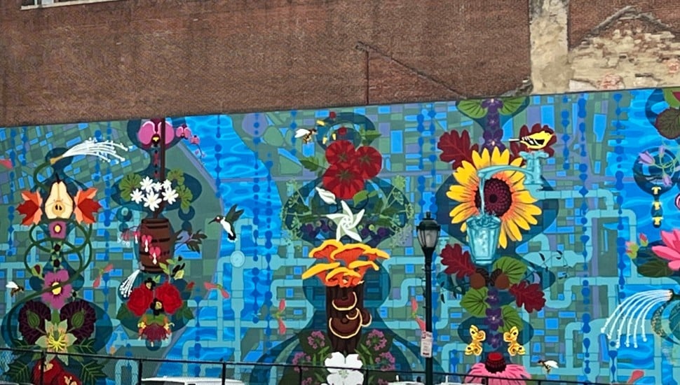 A mural in Center City Philadelphia.